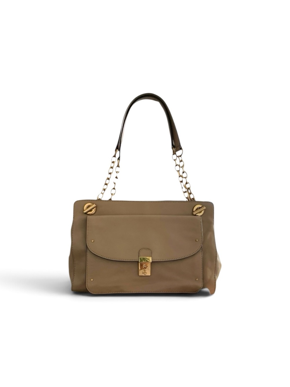 TORY BURCH Priscilla Beige Leather Shoulder Bag - Picture 7 of 10